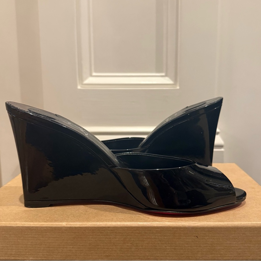 Christian Louboutin Black Wedges